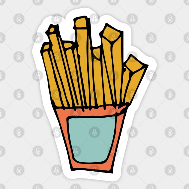 french fries Sticker by bruxamagica